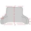 BYTIDE Super Soft Assembly Needed DIY Backrest Reading Bed Rest