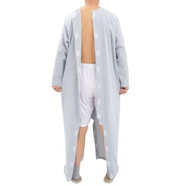 AUSTYLCO Hospital Gowns for Women and Men Tear Away Snap Open Back Clothing Post Surgery Dresses Soft Adaptive Clothing Nightgown