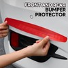 Bonsicoky 4 Pack Red Bumper Guard Strip - Anti-Collision Patch