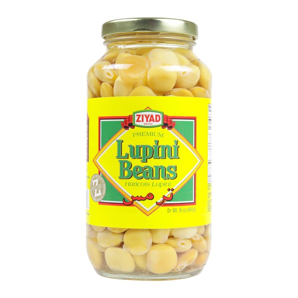 Ziyad Brand Premium Lupini Beans Delicious as a Snack or Appetizer! 1 Lb