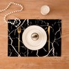 Kiatuniya Placemats Spring Black and White Washable Modern Place Mats