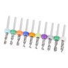 10PCS 3.1-4mm Hard Alloy Bit Micro Drill Bits Set Straight