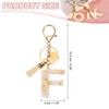 PATIKIL Alphabet Initial Letter Keychain, Resin Cute Keychains with Tassel