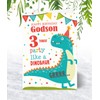 Godson 3rd Dinosaur Birthday Card - Medium Sized Card (A5