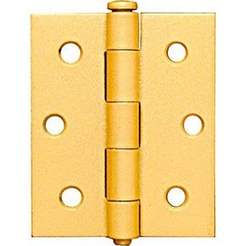 NATIONAL MFG/SPECTRUM BRANDS HHI National Hardware N115-477 N115477 BRS 3X2-1/2 Door Hinges, BakEnamel Brass
