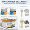 Liquid Waterproof Sealant 70oz Clear, LUVBOATE Transparent Waterproof Coating Water-Based