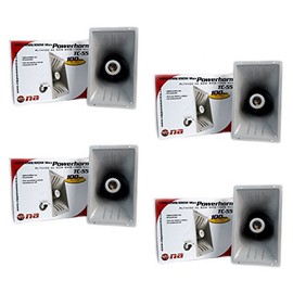 Nippon America 4 Pack PA Power Horn Speaker 100W Indoor Outdoor 100 Watt
