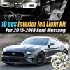 10Pc Super White 6000k Car Interior LED Light Bulb Kit