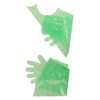 50Pcs Disposable Long Arm Glove PE Green Veterinary Examination Artificial