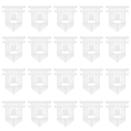 SG Store Pack of 20 Side Skirts Clips Compatible with Volvo S40 S80 V50 V70 XC60 XC70 Body Door Sill Cover Strips Clips 8678010 31214496, White Plastic