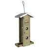 Wild Wings WWGF1-DECO Galvanized Weathered Vertical Cedar Bird Hopper Feeder
