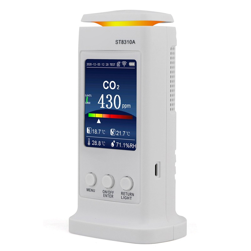 ST8310A Carbon Dioxide Tester Recorder Air Quality Detector Temperature Humidity