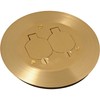 Hubbell-Raco RAC5500KIT Round Floor Box Kit Device Cover, Duplex, Solid