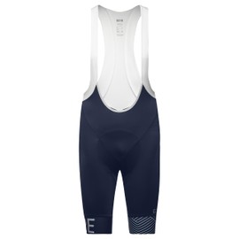 GOREWEAR C5 Salopette corta con fondello da ciclismo per uomo, L, Blu marino/Bianco