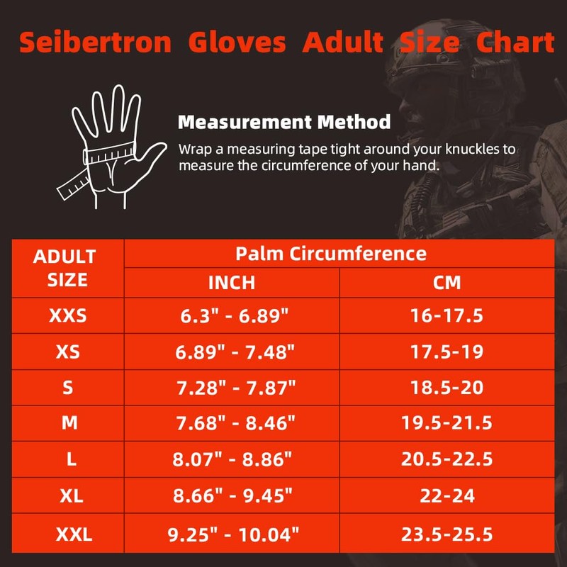 Seibertron Men's Black S.O.L.A.G. Special Ops 1/2 Finger Light Airsoft