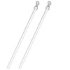 3/8" Fiberglass Drapery Baton Curtain Wands with Adapter (Set of