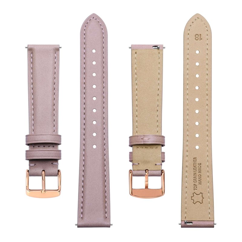 BISONSTRAP Elegant Leather Watch Straps, Quick Release, Watch Bands for