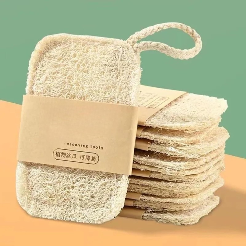Esponja de Lufa Natural Set de 5 - Exfoliante Corporal