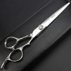 7 Inch Professional Hairdressing Scissors Barber Rose Pattern Hairdressing Scissors