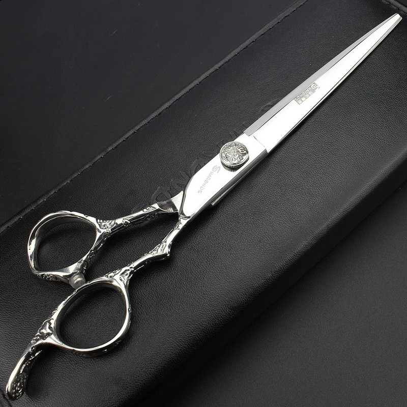 7 Inch Professional Hairdressing Scissors Barber Rose Pattern Hairdressing Scissors