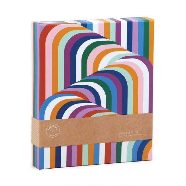 Galison Now House by Jonathan Adler Vertigo 1000 Piece Jigsaw Puzzle, Contemporary Abstract Art Puzzle with a Multitude of Colors in Unique Patterns, 1 EA