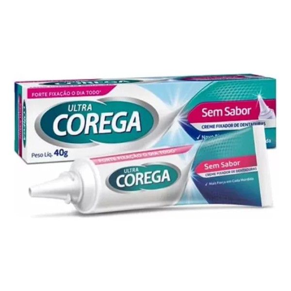 Corega Crema Ultra Adhesiva Sin Sabor Prótesis Dental 40 Gr