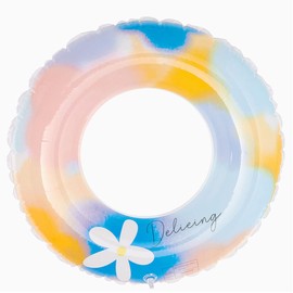 Float Ring for Adults, Cute Flowers, Diameter 31.5 inches (80 cm), Summer Vacation, Water Play, Sea, Beach, Swimming Pool, Outdoor, Sea, Summer Day, Popular, Strong Buoyancy Float