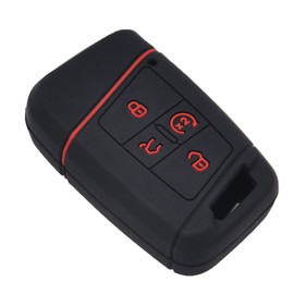 Weibiss - Juego de 2 fundas de goma para mando a distancia sin llave, compatible con VW Volkswagen Tiguan Atlas Jetta Passat Golf Alltrack KR5FS14-US 2021 2020 2019