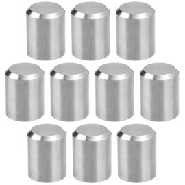 SG Store 10pcs Trim Hand Railing End Caps 304 Stainless Steel Round Handrail End Caps Replacement Part OD 12mm ID 10mm Length 15mm Hand Rail End Cover
