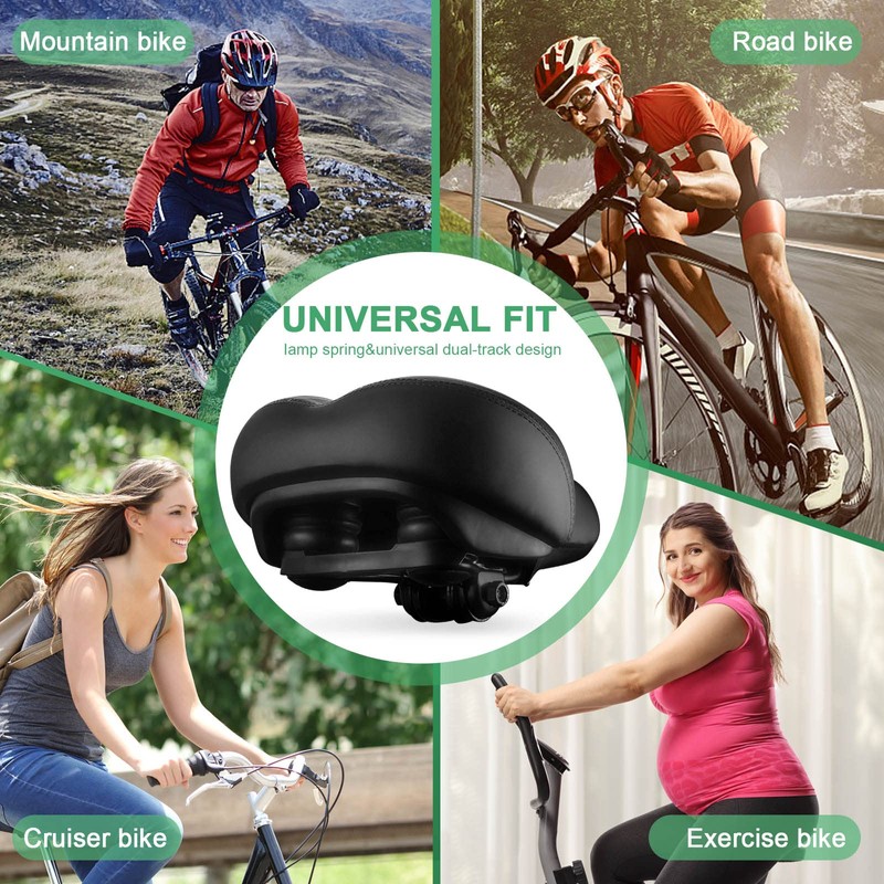 Roguoo Bike Seat, Most Comfortable Bicycle Seat Memory Foam Waterproof