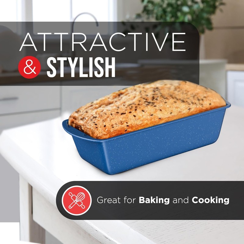 Nonstick Loaf Pan Set Pack of 1, Carbon Steel 11"