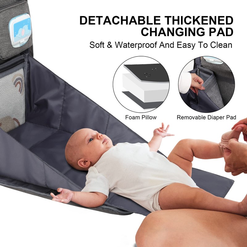 WITSTEP Diaper Bag Backpack with Changing Station, Baby Diaper Bag