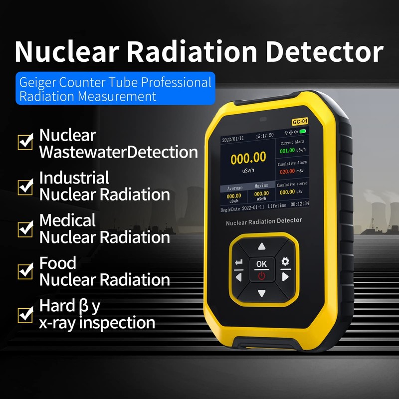 Geiger Counter Radiation Dosemeter - X-ray Real-time Monitoring Digital Meter