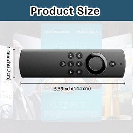 Replacement Voice Remote, Black With Voice Function fit Replacement Voice Remote Control, Replacement Remote Control with Voice Function for AMZ Smart Tvs Smart Tvs Cube (1st Gen & 2nd Gen & 3rd Gen)