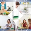 2 x Plastic Tea Box, Tea Storage, Stackable, Clear Tea