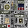 Scrapbook Customs 30430 Army and Faux Metal Rivets 12 x