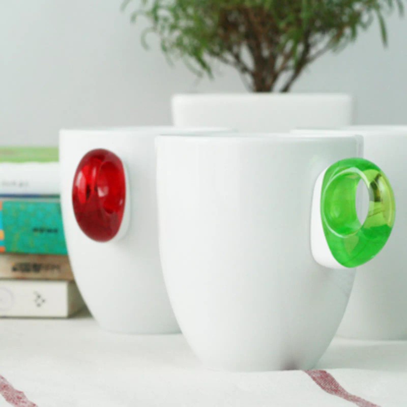 Guzzini Feeling Mug, Set of 4 - Acid Green