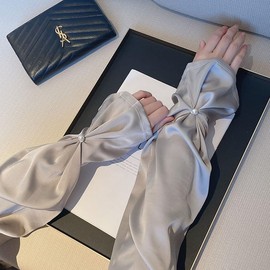 [Yogwoo] アームカバー アイスシルク ずれない 接触冷感-5℃ UVカット UPF50+ 吸汗速乾 冷感 伸縮性 ルカバー 通気性 スポーツ フリーサイズ 紫外線 日焼け対策