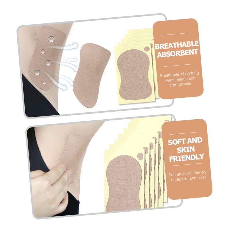 TOVINANNA 4sets Hydrocolloid Patches Armpit Sweat Pads Block Pad for