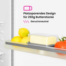 homeXpert Butterbox aus Kunststoff, weiß