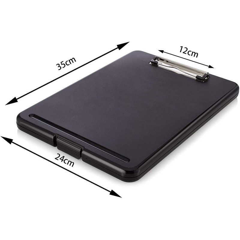 Panavage Clipboard Folder, A4 File Board, Binder, Conference Pad, (Black)