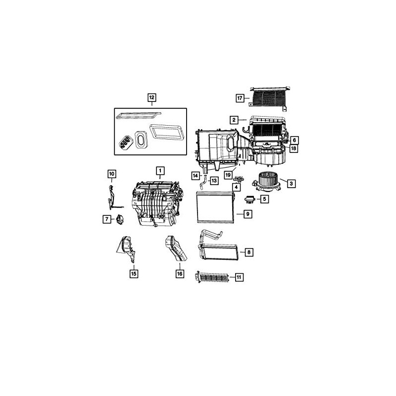 Mopar 5191345AA HVAC Blower Motor