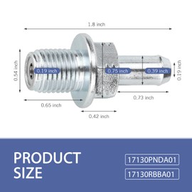 MLY 2PCS PCV Valve & Oil Crush Washer Kit, OEM Replacement 045-0357 17130-PND-A01, Compatible with 1.5L, 1.8L, 2.0L, 2.4L, 3.0L Engines, Sedans/SUVs 17130-RBB-A01 17130PNDA01 0450357 (Silver)