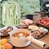Mini Travel Cutting Board Set, 4 Pcs Portable Mini Camping