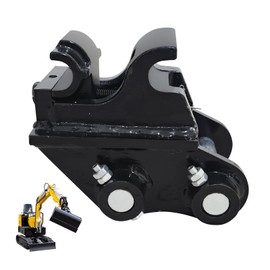 Mechanical Quick Coupler for Mini Excavators, Fit for Most Heavy Equipment Not Exceeding 3 Tons, Quick Change Hitch Attachment, Black