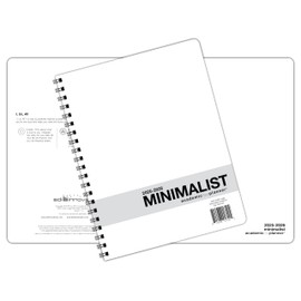 Dated Minimalist DayPlanner - 12 Monthly Calendar Overview, to-do Lists, Weekly and Daily Planning (8.5 by 11 inches), 2025-2026 Minimalist