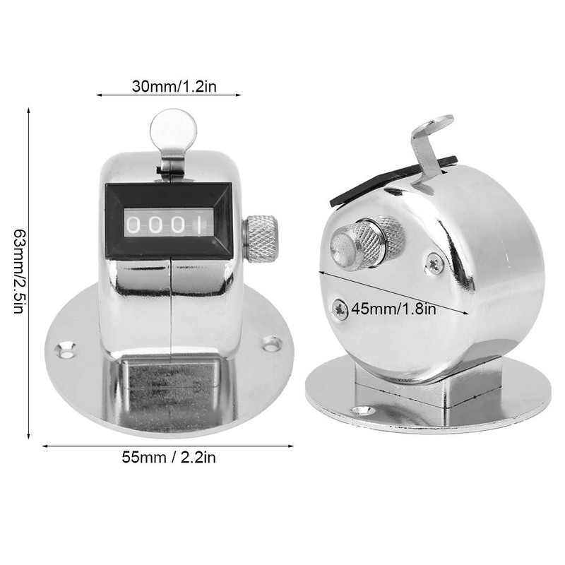 Mini Mechanical Digital Handy Palm Tree Counter, 4 Digit Number