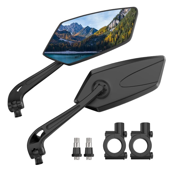 Raoot 2 Pack Bike Mirrors, eBike Mirrors for Handlebars, 360