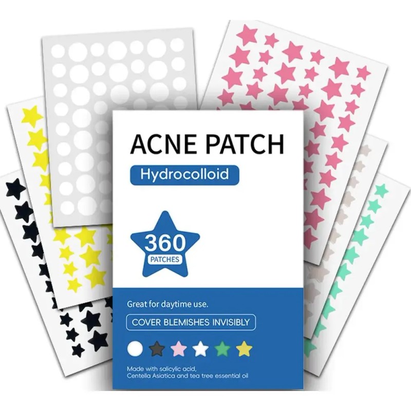 Parche Hidrocoloide Para El Acné En Forma De Estrella Cute