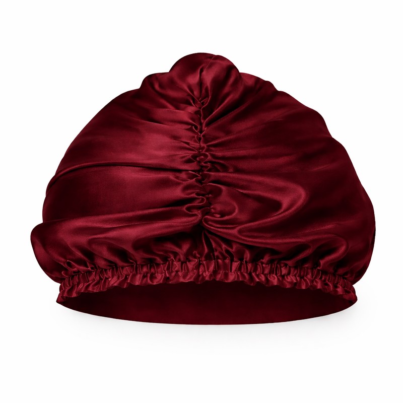 Casa Della Silk Rituale Mulberry Silk Hair Turban – Bordeaux
